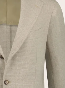 Orazio Luciano Handgemaakt Jasje Van Wol En Cashmere Beige Store