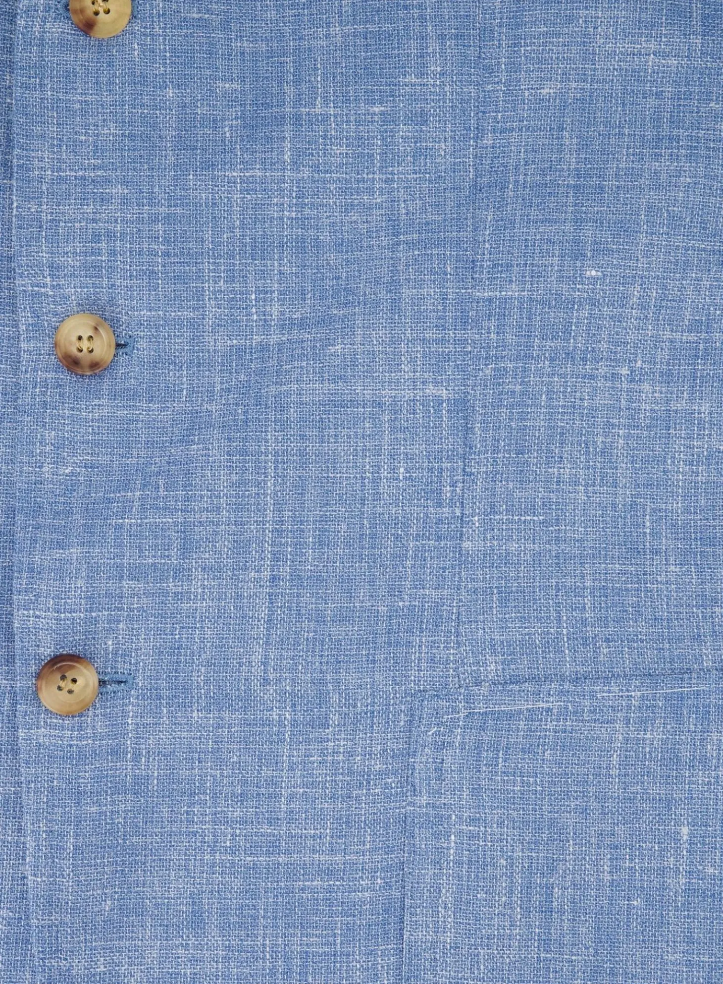 Orazio Luciano Handgemaakt Jasje Van Wol En Linnen L.Blauw Shop