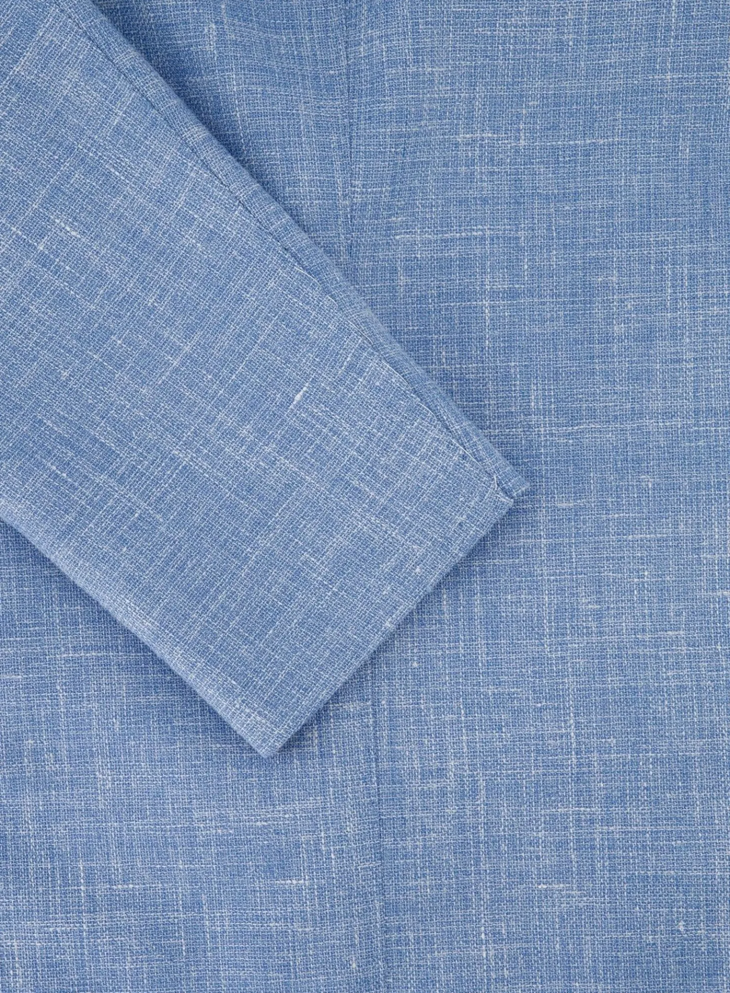 Orazio Luciano Handgemaakt Jasje Van Wol En Linnen L.Blauw Shop