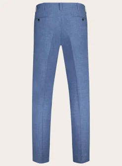 Cesare Attolini Handgemaakt Pak Van Wol En Linnen L.Blauw Flash Sale