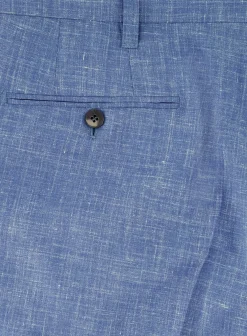 Cesare Attolini Handgemaakt Pak Van Wol En Linnen L.Blauw Flash Sale