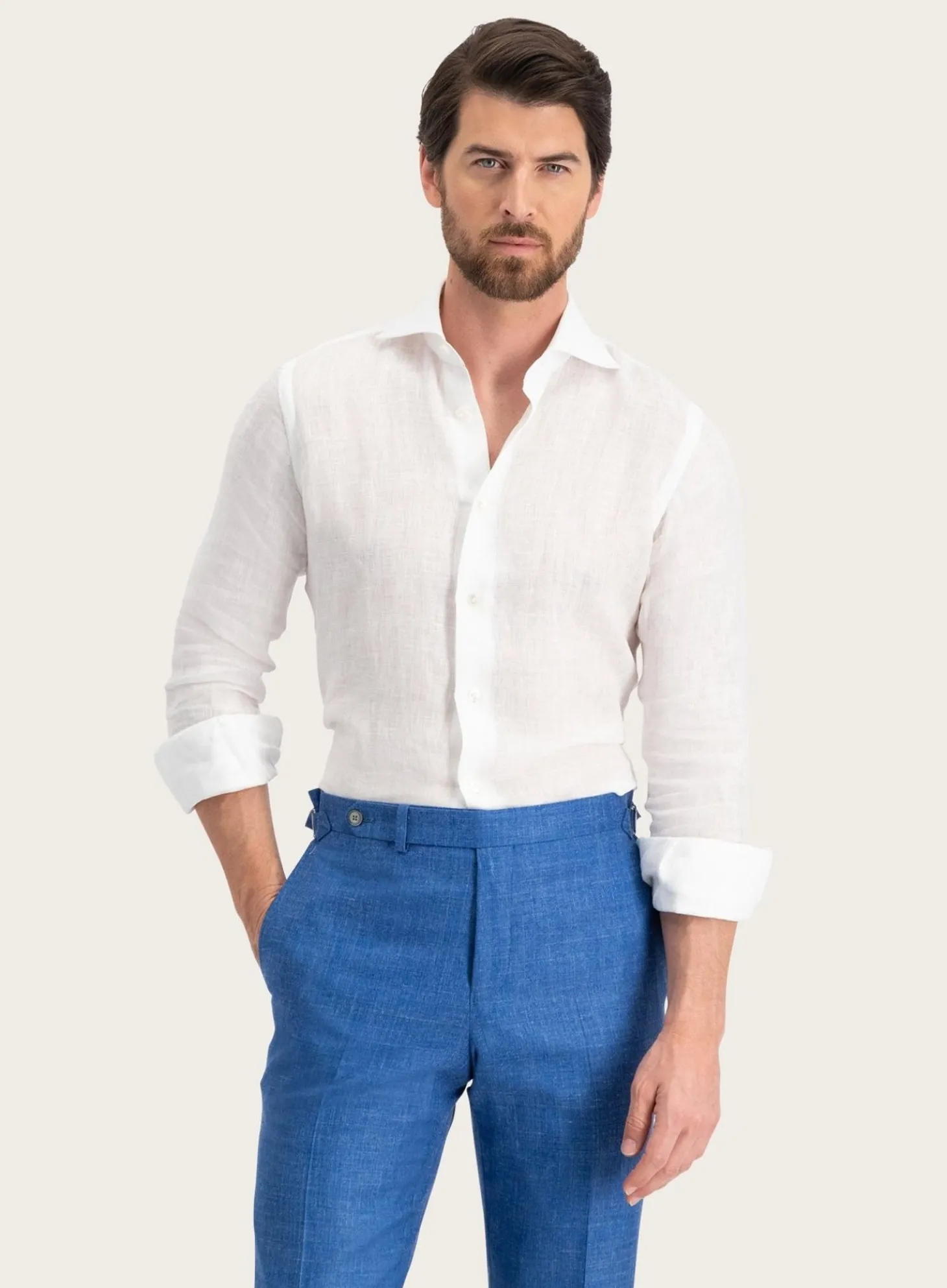 OGÉR Napoli Handgemaakt Shirt Van Linnen New