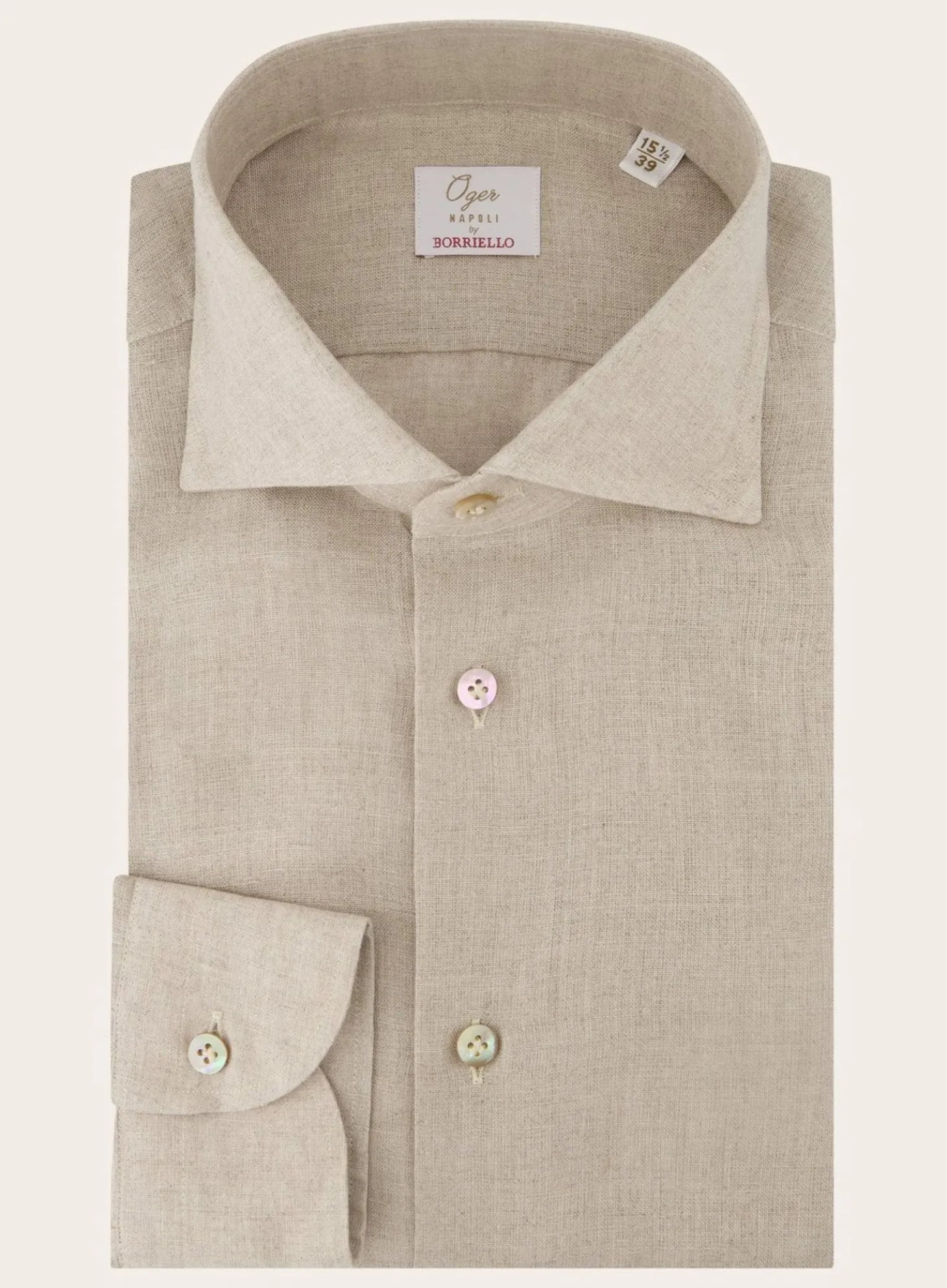 OGÉR Napoli Handgemaakt Shirt Van Linnen New