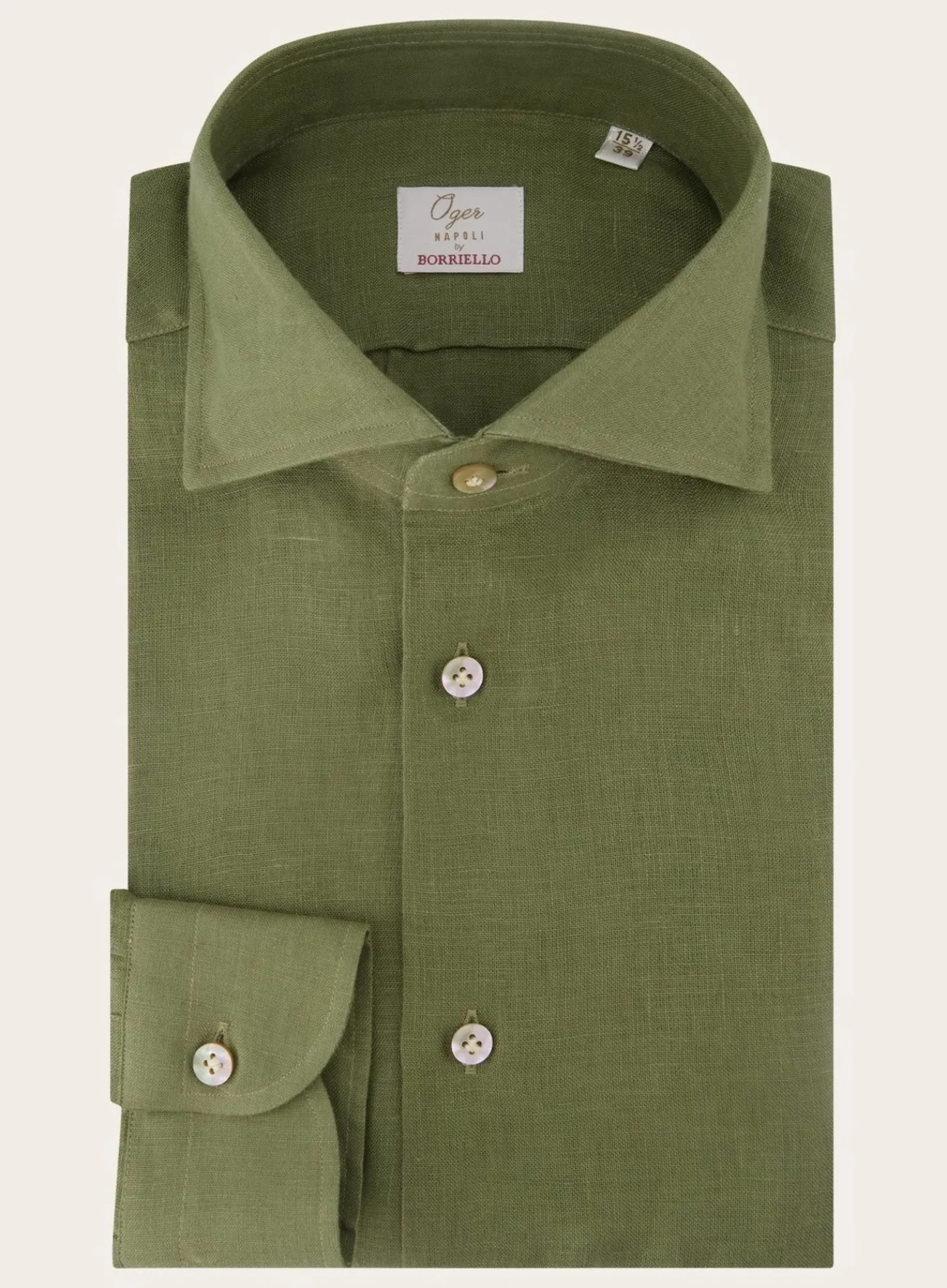OGÉR Napoli Handgemaakt Shirt Van Linnen New