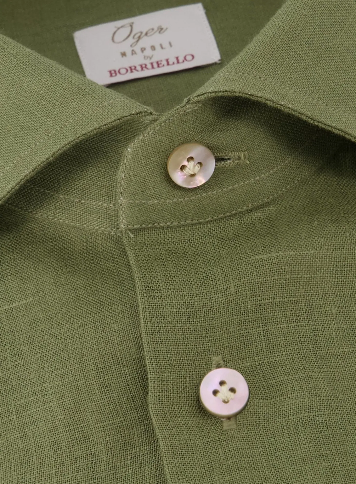 OGÉR Napoli Handgemaakt Shirt Van Linnen New