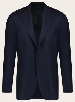 Cesare Attolini Handgemaakt Wollen Jasje Blue Navy Best Sale