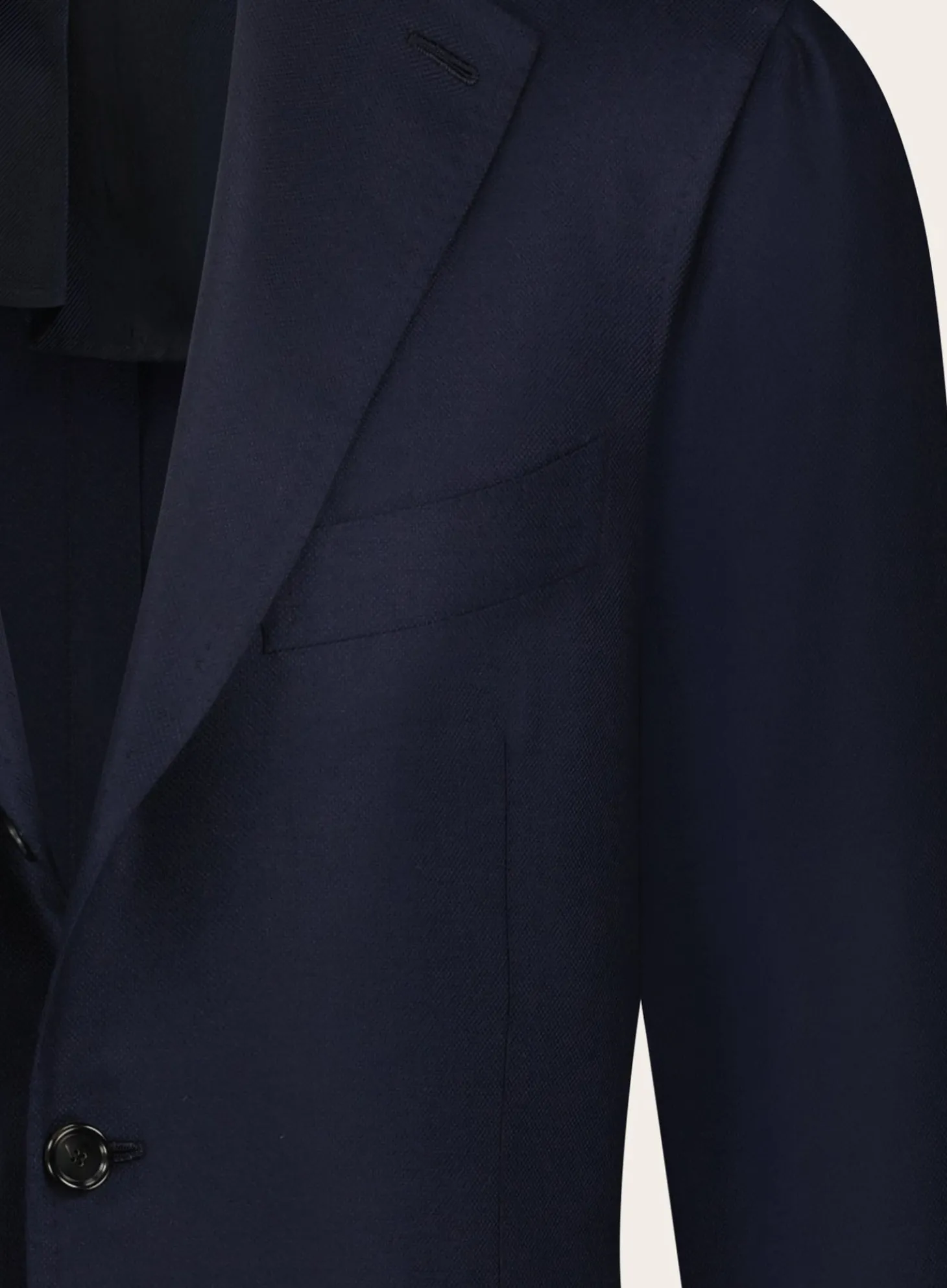 Cesare Attolini Handgemaakt Wollen Jasje Blue Navy Best Sale