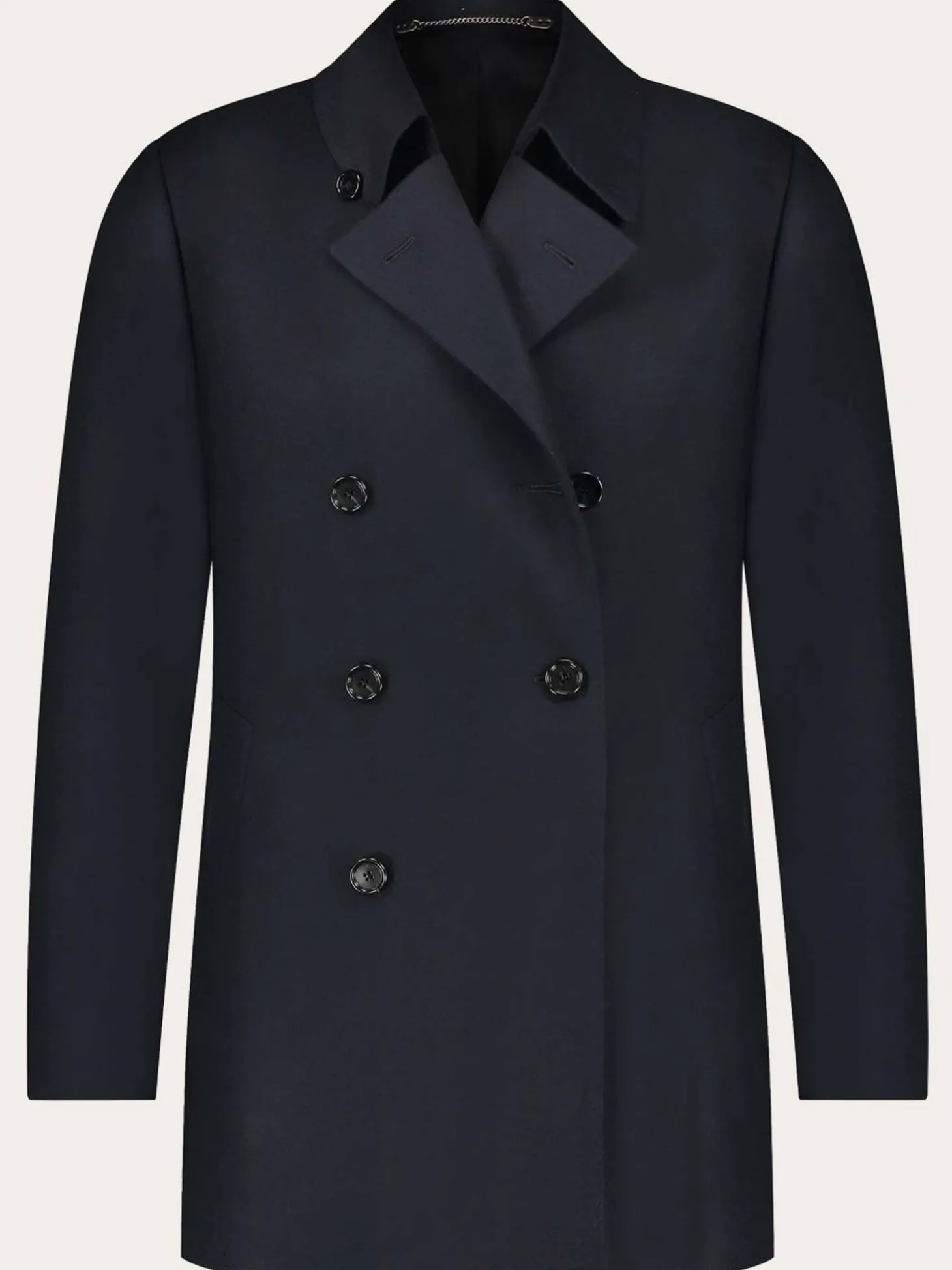 Cesare Attolini Handgemaakte Double-Breasted Mantel Blue Navy Online