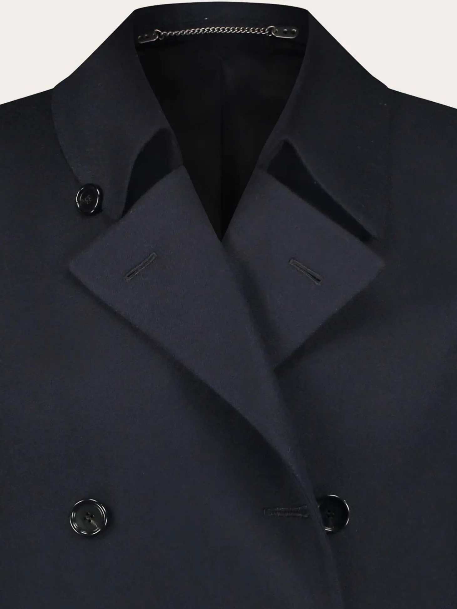 Cesare Attolini Handgemaakte Double-Breasted Mantel Blue Navy Online