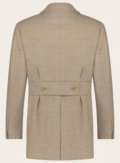 Cesare Attolini Handgemaakte Mantel Van Wol Beige Best