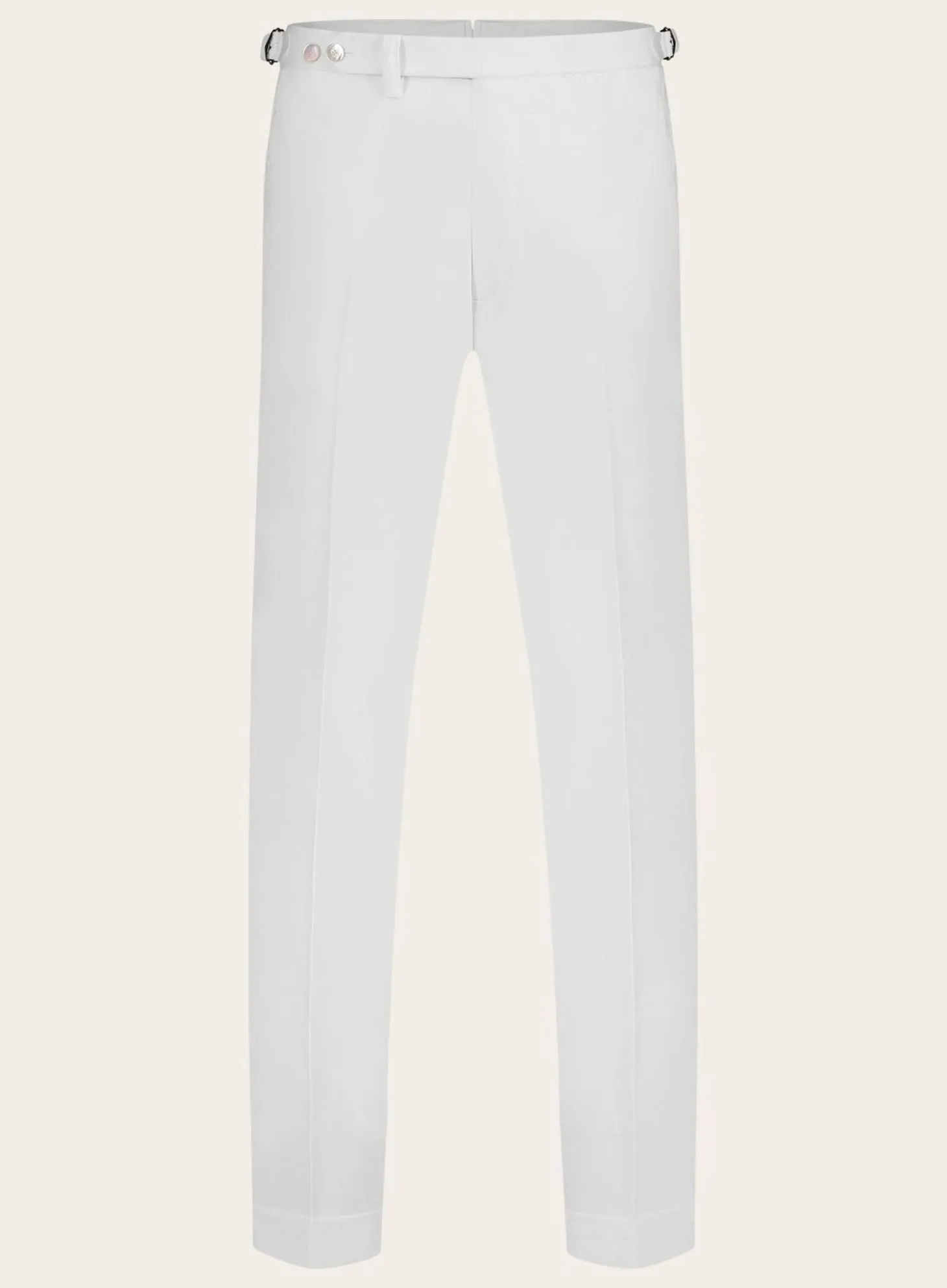 Cesare Attolini Handgemaakte Pantalon Van Katoen Wit Outlet