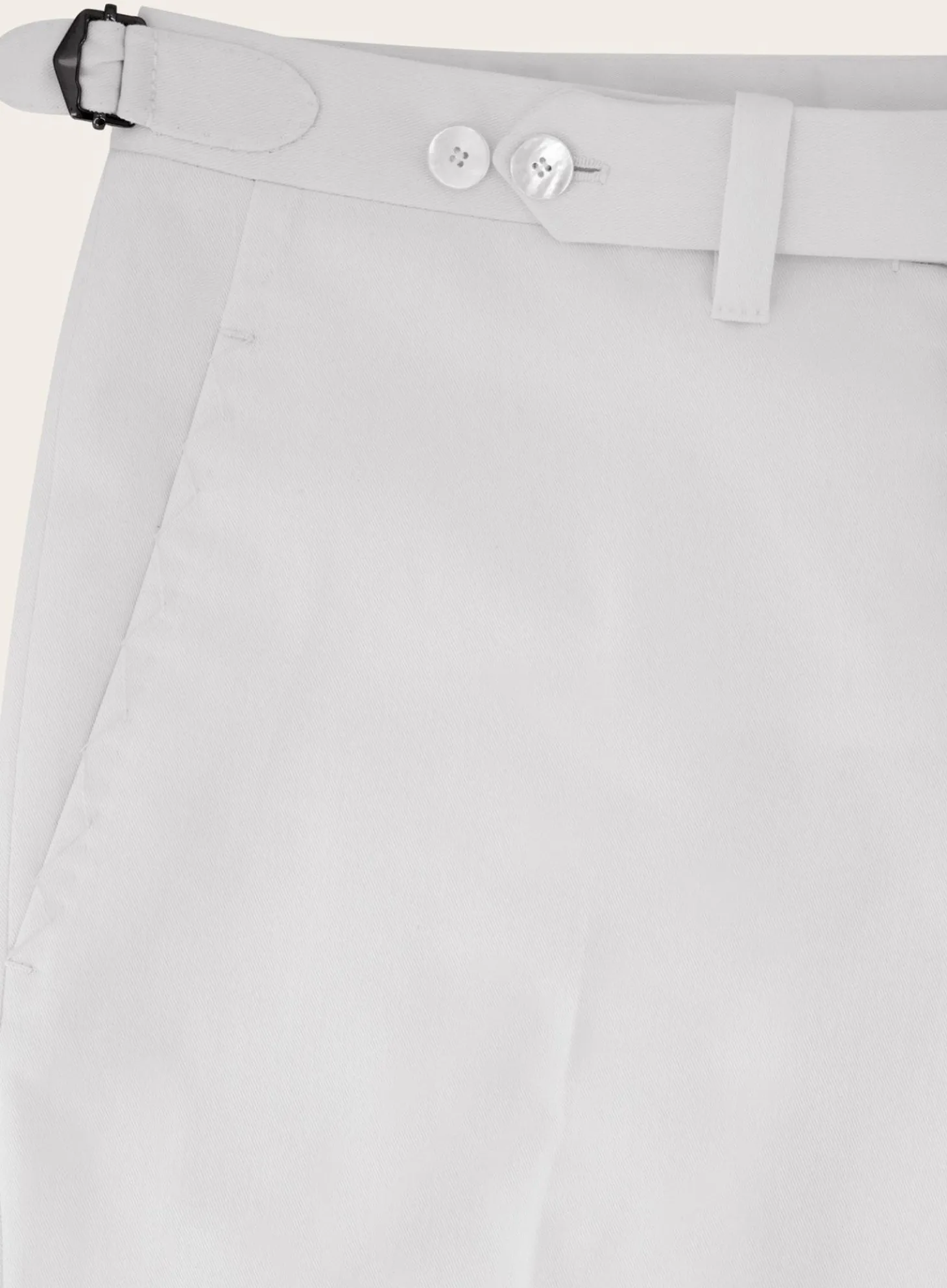 Cesare Attolini Handgemaakte Pantalon Van Katoen Wit Outlet