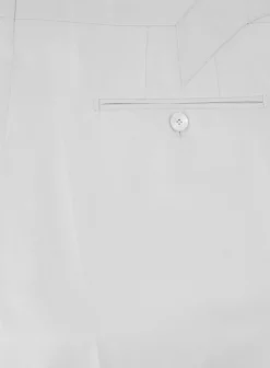 Cesare Attolini Handgemaakte Pantalon Van Katoen Wit Outlet