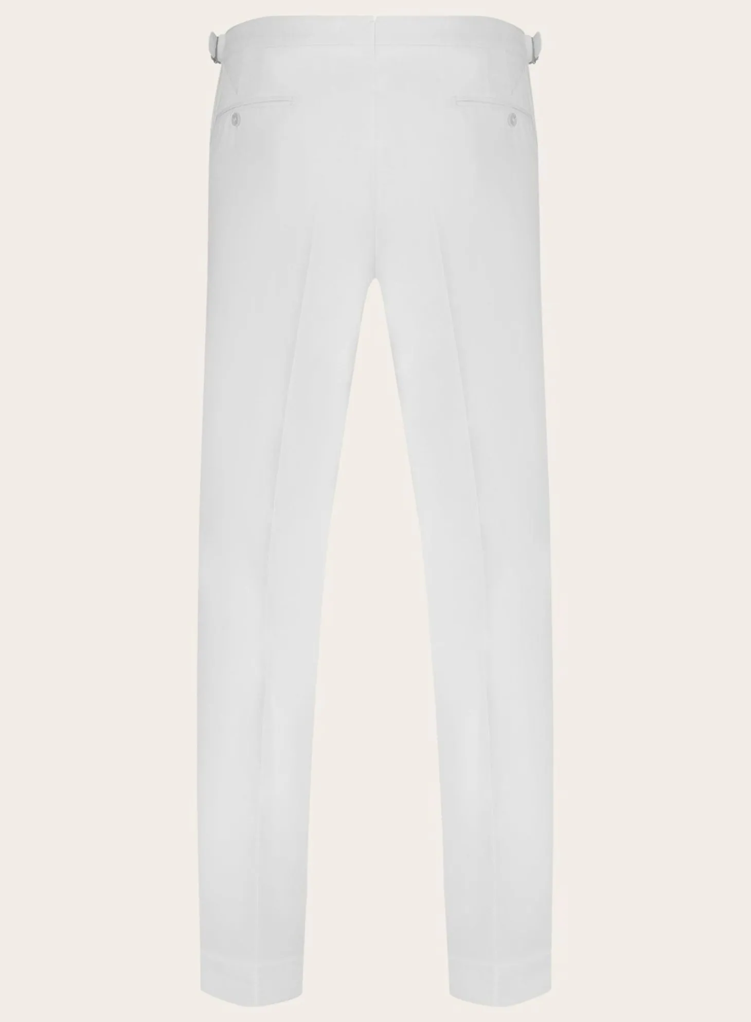 Cesare Attolini Handgemaakte Pantalon Van Katoen Wit Outlet