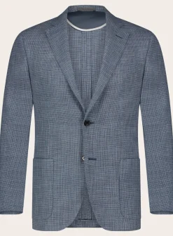 Corneliani Jasje Van Katoen En Wol L.Blauw Shop