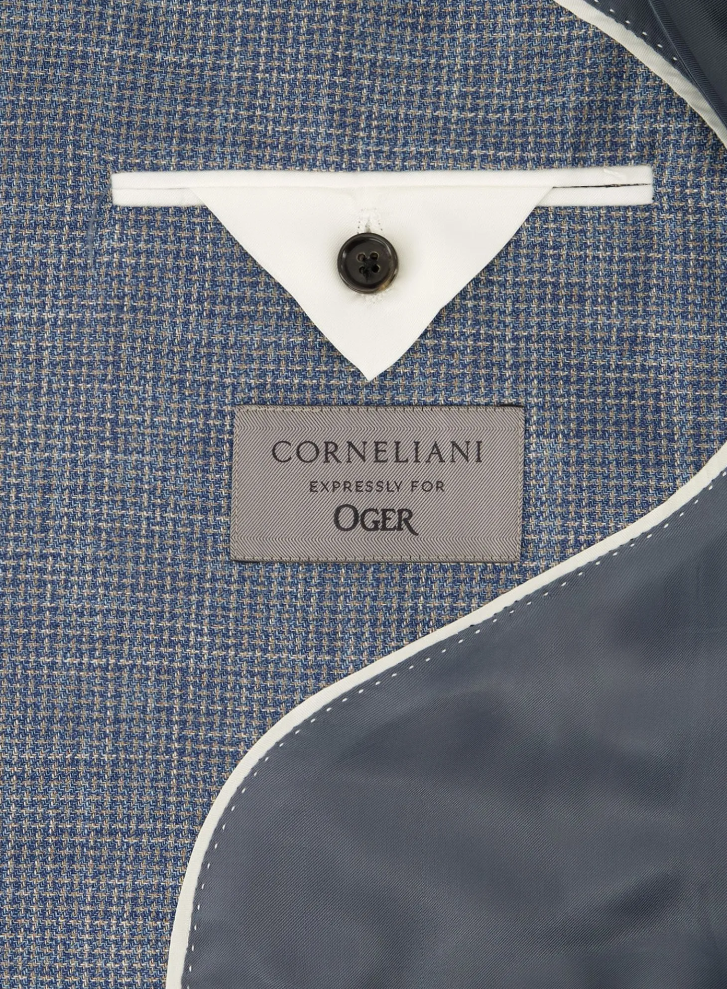 Corneliani Jasje Van Katoen En Wol L.Blauw Shop