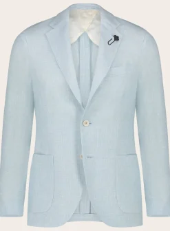 Lardini Jasje Van Linnen En Wol L.Blauw Cheap