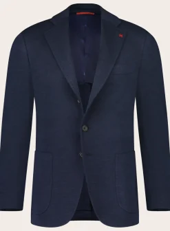Isaia Jasje Van Wol Blue Navy Clearance