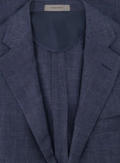 Corneliani Jasje Van Wol En Zijde Blue Navy Hot