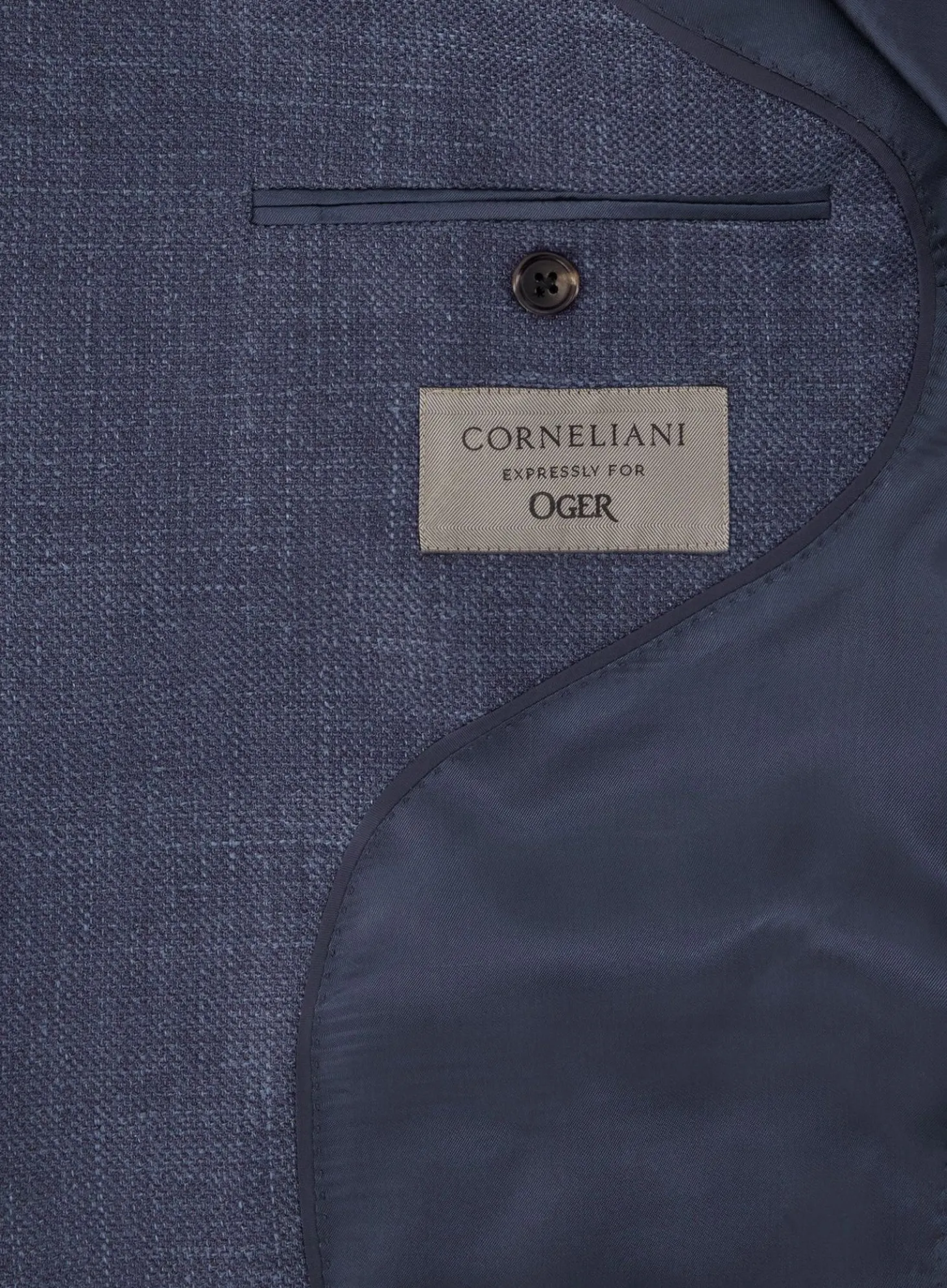 Corneliani Jasje Van Wol En Zijde Blue Navy Hot