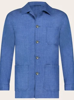 OGÉR Jasje Van Wol, Zijde En Linnen Blauw Shop