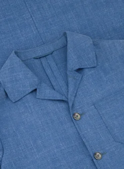 OGÉR Jasje Van Wol, Zijde En Linnen Blauw Shop