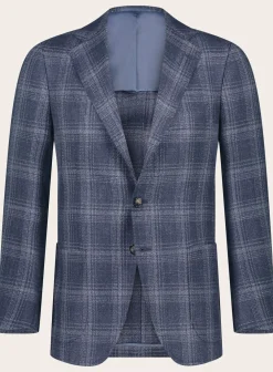 Cesare Attolini Jasje Van Wol, Zijde En Linnen Blue Navy Hot