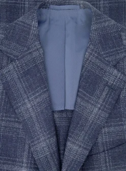 Cesare Attolini Jasje Van Wol, Zijde En Linnen Blue Navy Hot