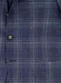 Cesare Attolini Jasje Van Wol, Zijde En Linnen Blue Navy Hot