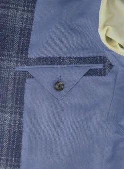 Cesare Attolini Jasje Van Wol, Zijde En Linnen Blue Navy Hot