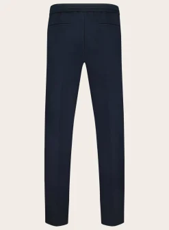 Maurizio Baldassari Jog Pantalon Van Zijde En Katoen Blue Navy Cheap
