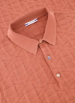 Jacob Cohën Katoenen Poloshirt Met Motief Oranje Discount