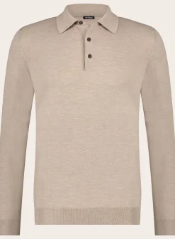Kiton Lange Mouwen Polo Van Cashmere Cheap