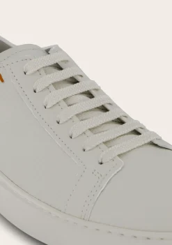 Santoni Lederen Clean Icon Sneakers Wit Cheap