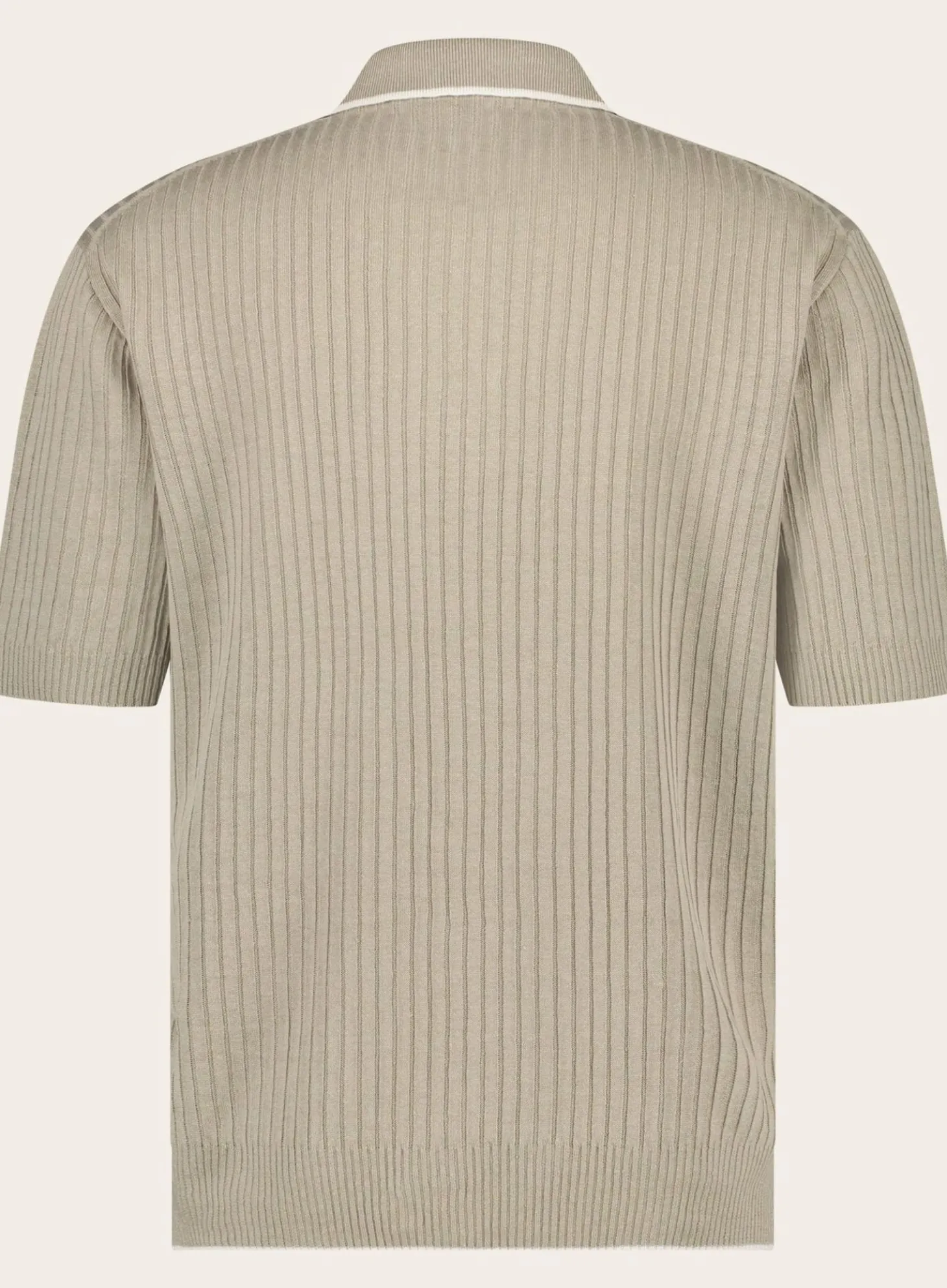 Loro Piana Linnen Flat Rib Polo Beige Store