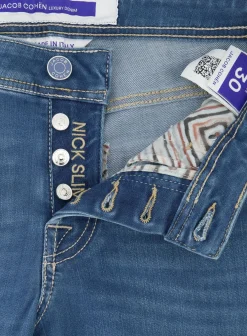 Jacob Cohën Nick Slim-Fit Jeans Blauw Discount