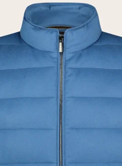 MOORER Oliver Bodywarmer Van Cashmere Jeans Blauw Outlet