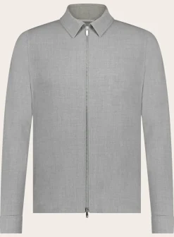 Marco Pescarolo Overshirt Met Kraag Van Wol En Katoen Discount