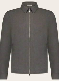 Marco Pescarolo Overshirt Met Kraag Van Wol En Katoen Discount