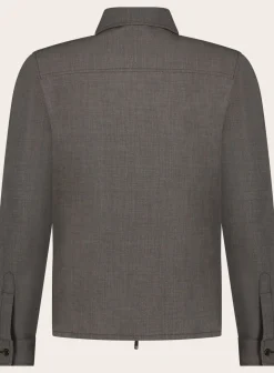 Marco Pescarolo Overshirt Met Kraag Van Wol En Katoen Discount