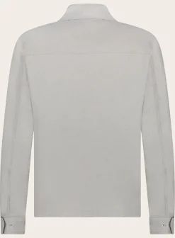 Herno Overshirt Met Puntkraag Taupe Grijs Shop