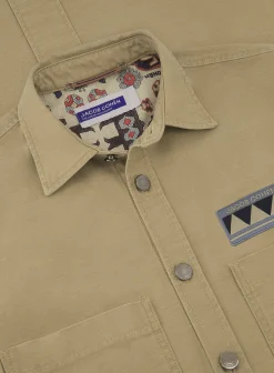 Jacob Cohën Overshirt Van Katoen Groen Cheap