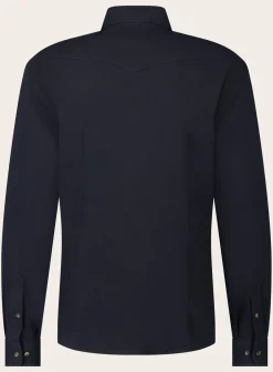 Brunello Cucinelli Overshirt Van Katoen Blue Navy Clearance