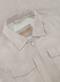 Mandelli Overshirt Van Suede L.Beige Best Sale