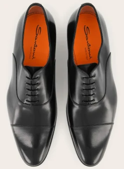Santoni Oxford Carter Veterschoenen Van Leer Store