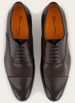 Santoni Oxford Carter Veterschoenen Van Leer Store