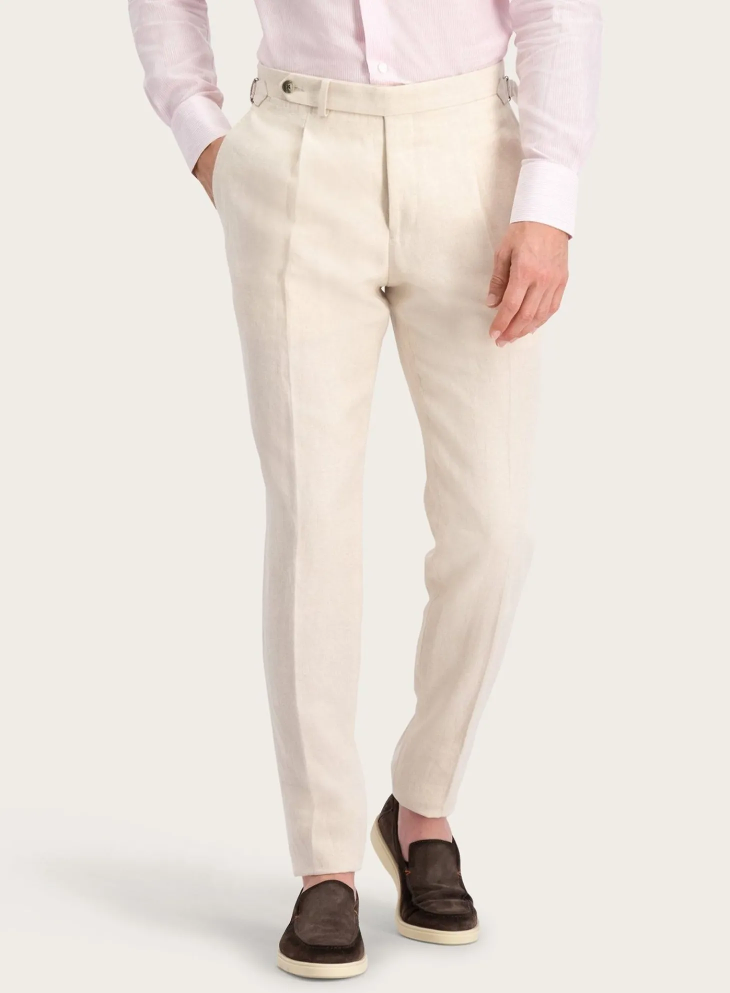 OGÉR Pantalon Van Linnen Beige Discount