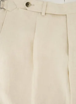 OGÉR Pantalon Van Linnen Beige Discount