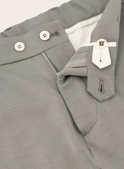 Marco Pescarolo Pantalon Van Wol Grijs-Groen Outlet