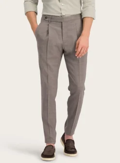 PT01 Pantalon Van Wol En Elastaan Fashion